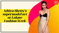 Athiya Shetty's supermodel act at Lakme Fashion Week