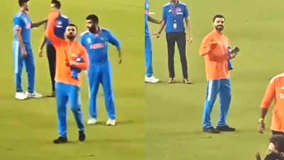 'Bol kya rahe hain': Anushka Sharma and Virat Kohli's conversation in gestures post India-Pakistan match leaves netizens curious
