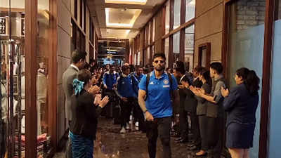 Watch: Team India arrives in Pune ahead of World Cup clash against Bangladesh