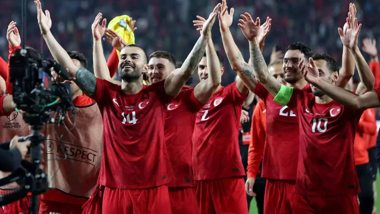 Euro 2024: Turkey secure qualification with convincing 4-0 win over Latvia  | Football News - Times of India