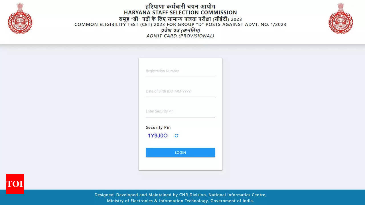 HSSC Group D Admit Card 2023 released on hssc.gov.in download