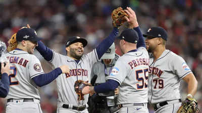 Houston Astros still confident heading into Game 2 of ALCS vs. Texas  Rangers - Times of India