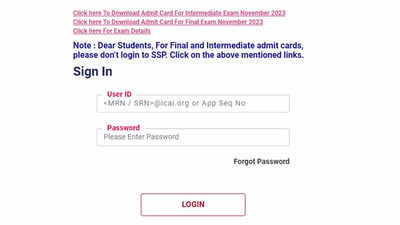 ICAI CA Admit Card November 2023 released at eservices.icai.org, download here