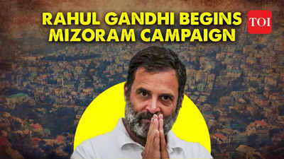 Mizoram Assembly Polls: Rahul Gandhi leads a 'Padayatra' in Aizawl as a part of Congress’ campaign