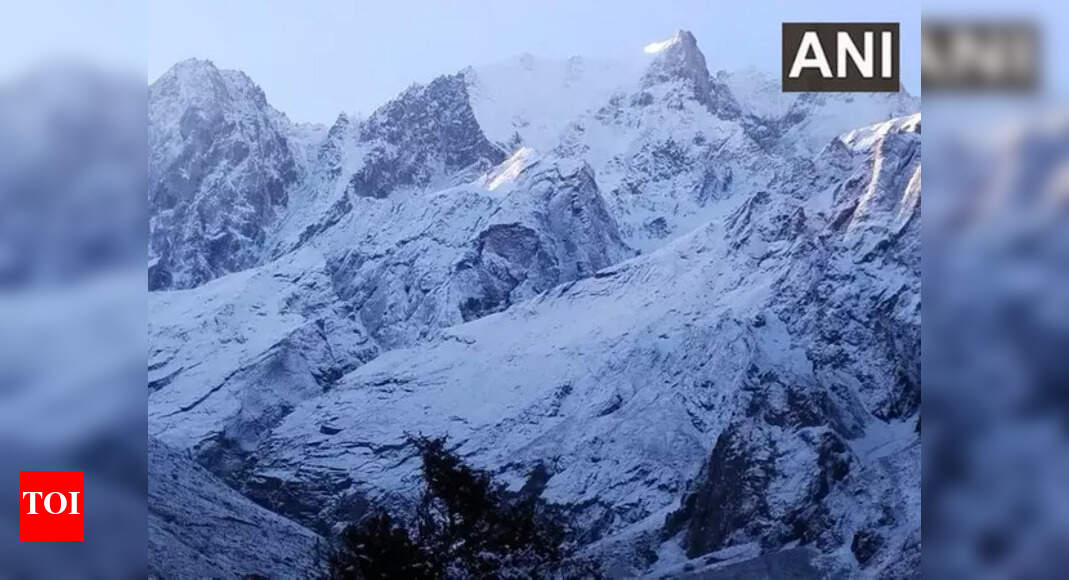Uttarakhand Snowfall Uttarakhand's Pithoragarh witnesses first