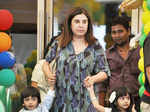 Farah Khan with her kids