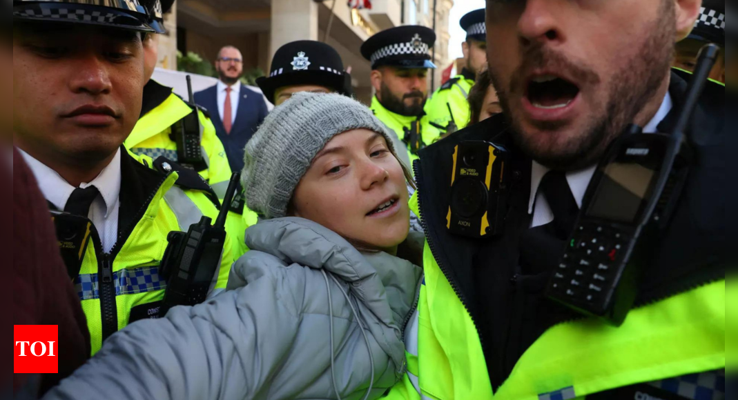 Greta Thunberg: Climate activist Greta Thunberg detained by police in London: Witness