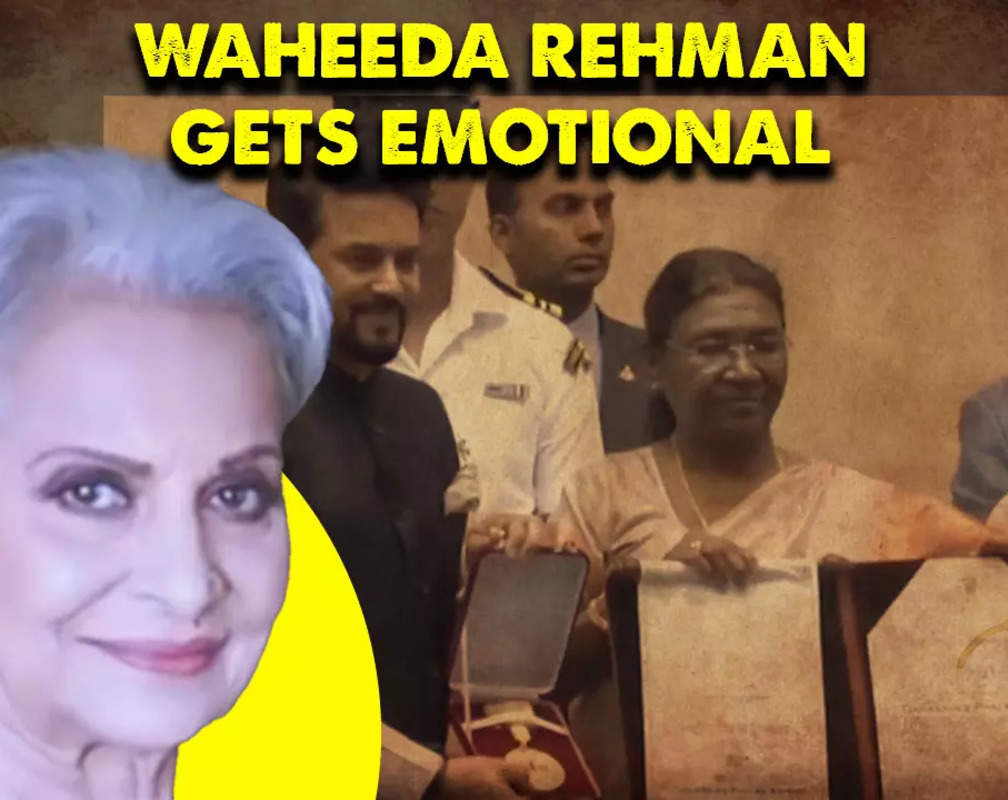 
69th National Awards : Waheeda Rehman gets emotional as she receives prestigious Dadasaheb Phalke Lifetime Achievement Award
