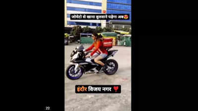 Woman spotted in Zomato attire riding a bike goes viral, CEO responds