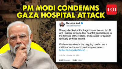 Israel-Hamas War: PM Modi condemns Gaza hospital attack, says deeply shocked at tragic loss of lives