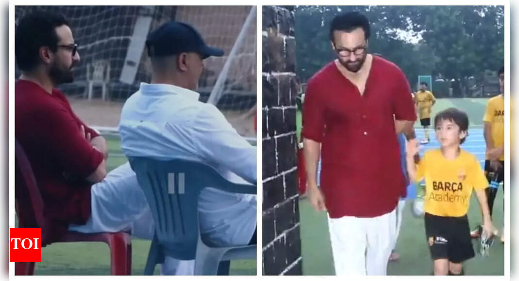 Saif turns cheerleader for son Taimur