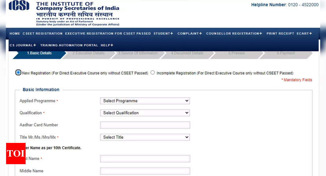 ICSI CS December 2023 exam enrolment deadline extended, check here