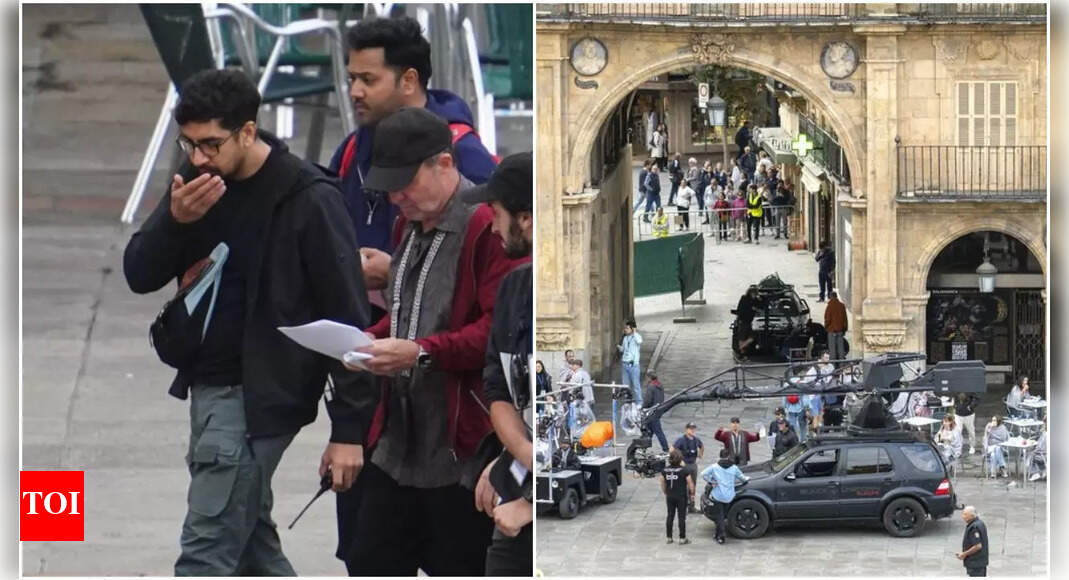 War 2 Director Ayan Mukerji spotted filming a car chase sequence in