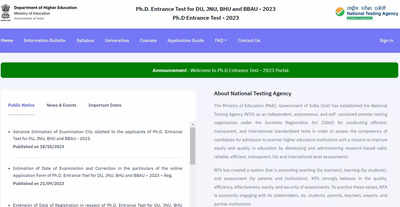 PhD Entrance Test 2023: Exam city slip out for DU, JNU, BHU and BBAU at nta.ac.in, download link here