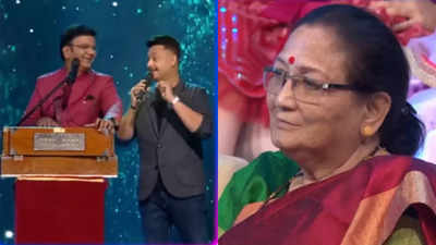 Sa Re Ga Ma Pa Li'l Champs: Swapnil Joshi sings a song on the stage for his mother; watch video
