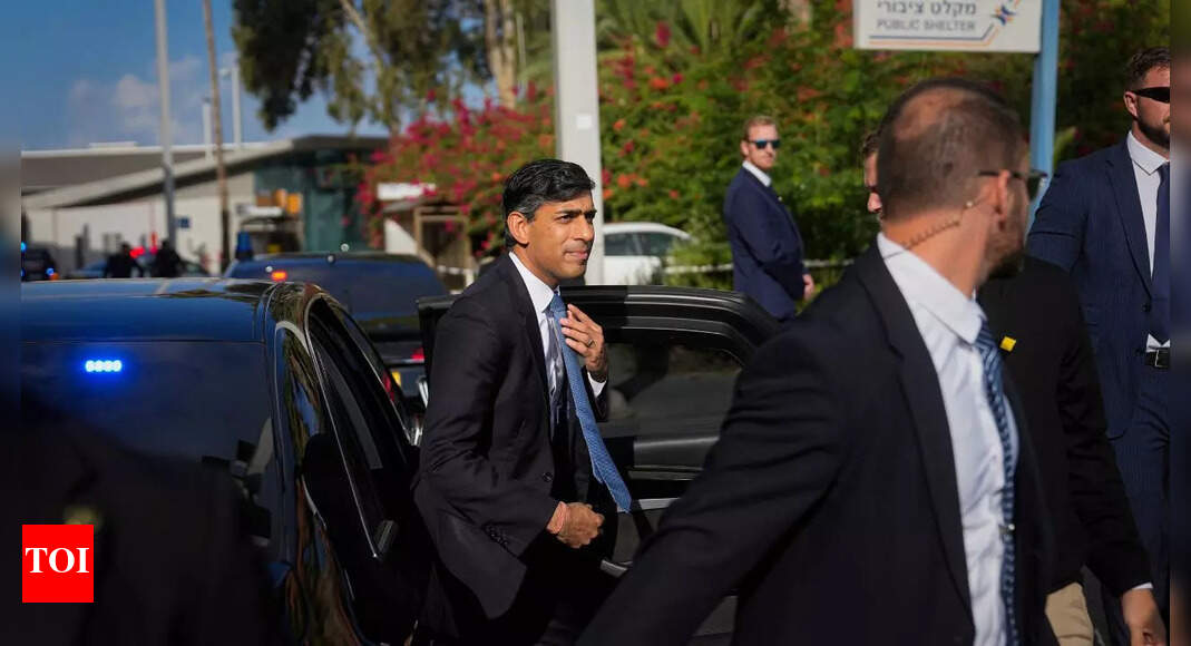 Rishi Sunak follows Joe Biden to Israel to show support as bombs hit Gaza