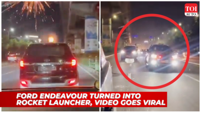 Viral video: Ford Endeavour converted into rocket launcher in Gurugram