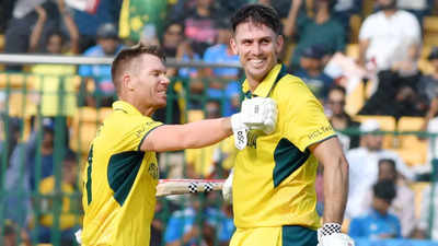 ODI World Cup: Centurions David Warner, Mitchell Marsh power Australia to 367 against Pakistan