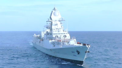 Third destroyer ship of Project 15B class delivered to the Indian Navy