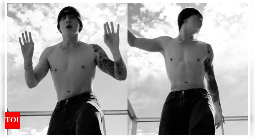 Jungkook charms netizens with swift dance moves in a shirtless video