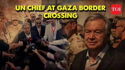 UN Chief Guterres visits Rafah border crossing, pushes for aid to move into Gaza