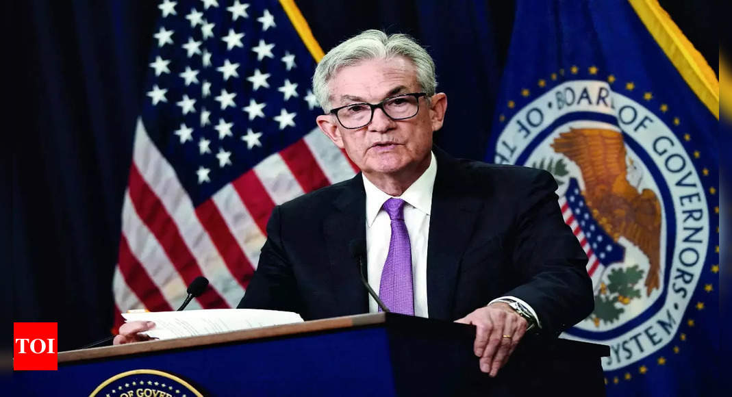 Federal Reserve chief Jerome Powell signals hold but keeps hike on table – Times of India