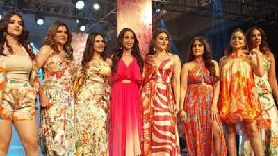 Mandira Wirk marks the end of summer with her ‘Dancing in the Sand’ collection at Delhi Times Fashion Week 2023