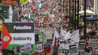 About 100,000 protesters join pro-Palestinian march through London