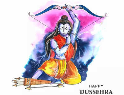 New dussehra drawing Quotes, Status, Photo, Video | Nojoto