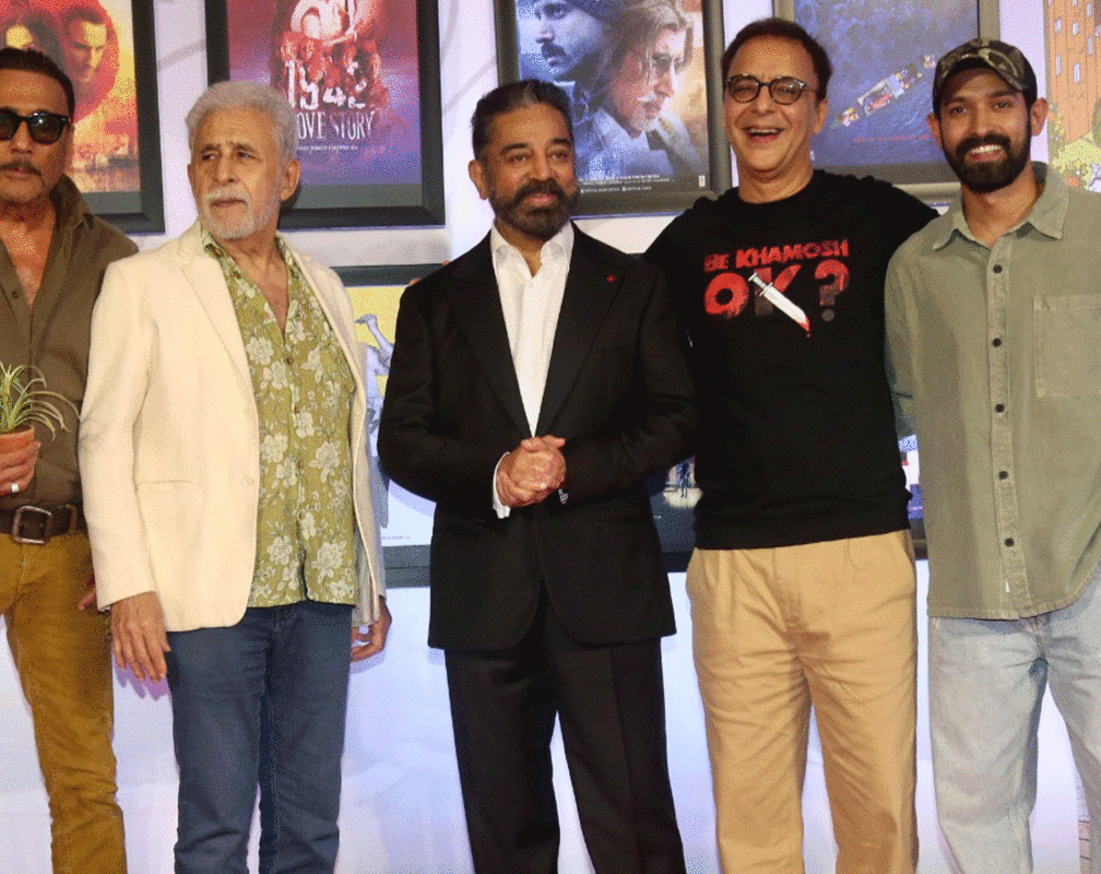 
Jackie Shroff, Kamal Haasan, Naseeruddin Shah attend Khamosh movie screening
