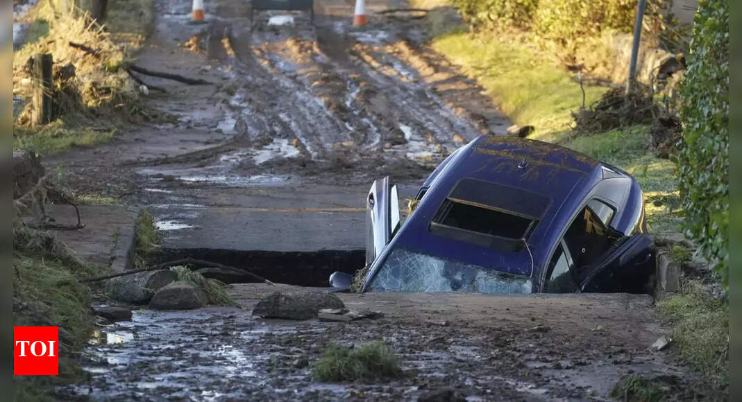 UK records a fourth death linked to a storm that battered northern Europe