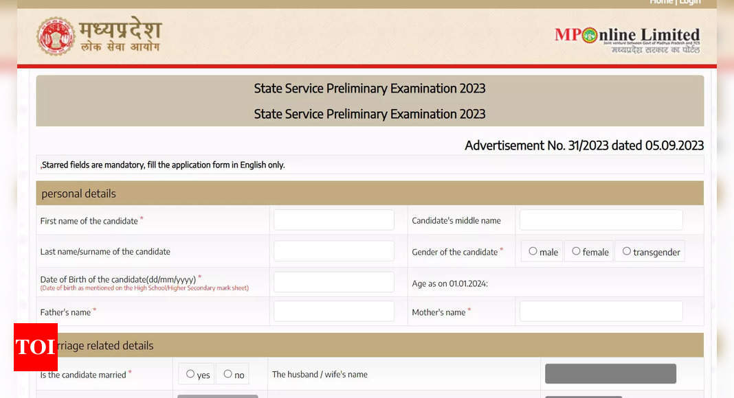 MPPSC PCS 2023 registration deadline extended till November 8, apply now at mppsc.mp.gov.in