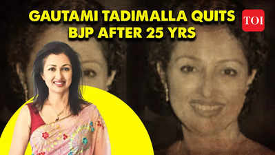 Breaking: BJP's star actor-politician Gautami Tadimalla quits BJP, citing lack of support
