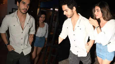 Ishaan Khatter spotted on a date with rumoured girlfriend Chandni Bainz in  the city - Pics inside | Hindi Movie News - Times of India