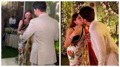 Armaan Malik and Aashna Shroff's engagement festivities sealed with a kiss - view pics