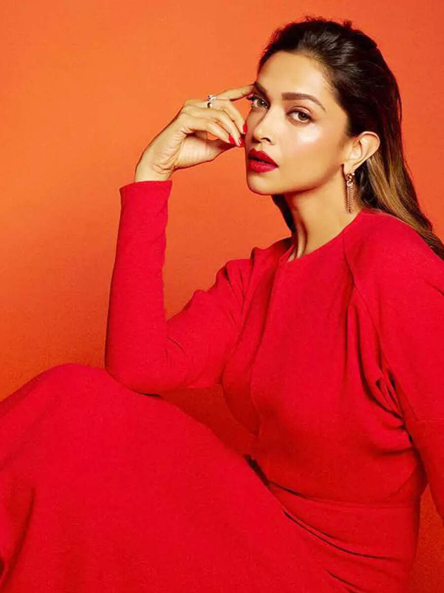 ​Deepika Padukone paints the town red