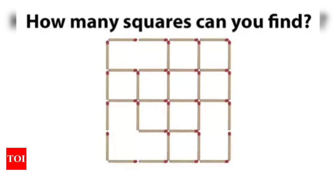 Mind-Boggling Puzzle Challenge: How Many Squares Can You Spot?