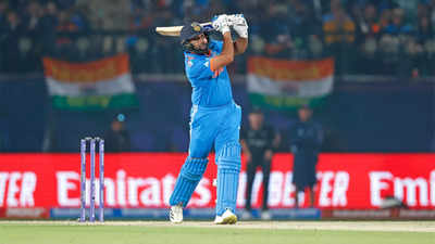 Rohit Sharma has hit more sixes in first powerplay than any other team at World Cup