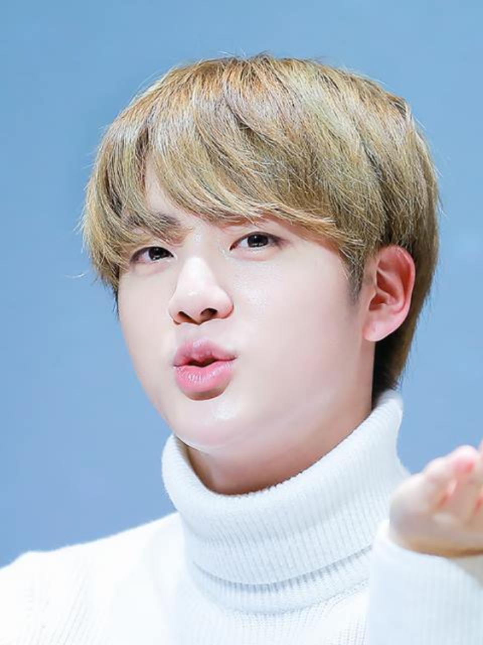 BTS' Jin Pulls Off Easy Breezy Look in White Oversized White Shirt