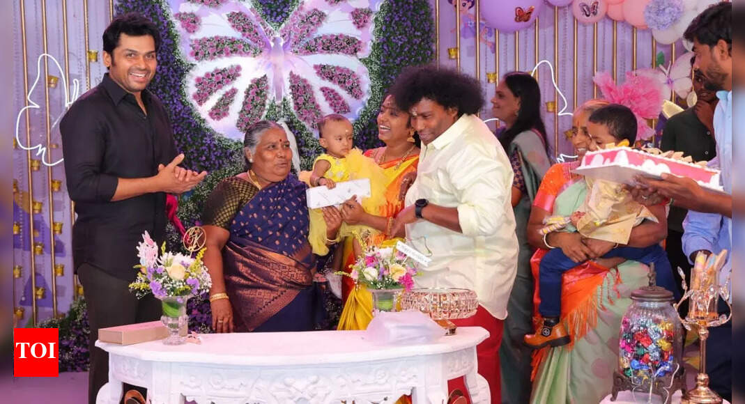 Vishal, Karthi, Udhayanidhi, and other Kollywood stars attend Yogi Babu