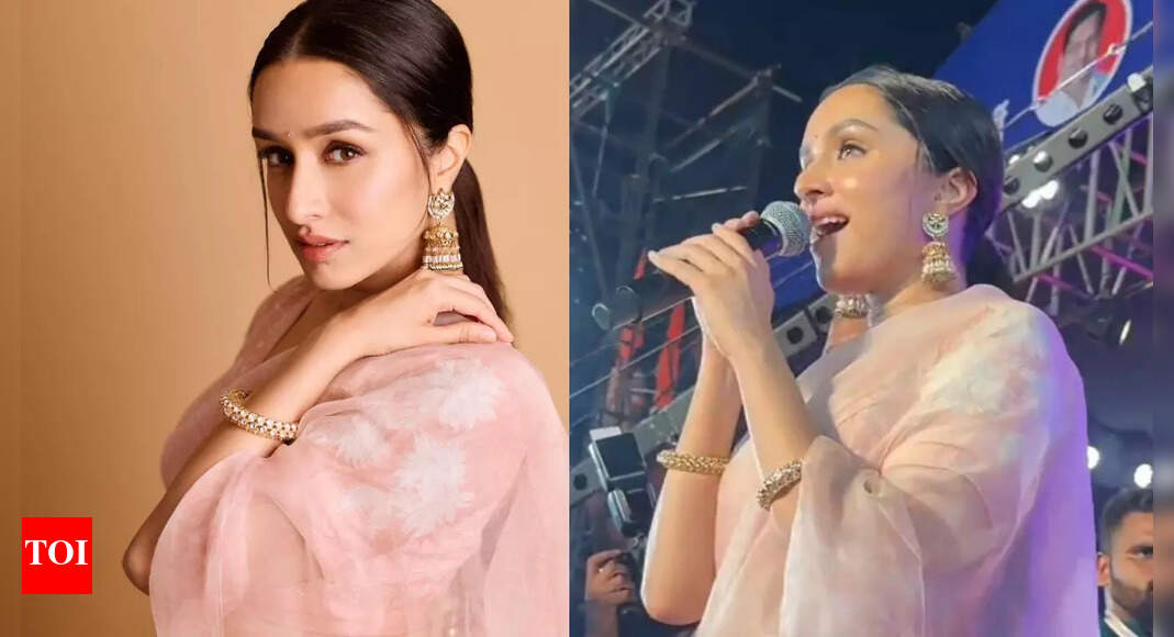 Shraddha sings Aashiqui 2 song, crowds cheer