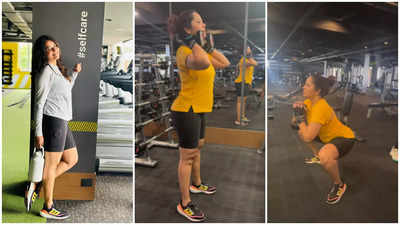 Anasuya Aunty Sex Videos - Anasuya Bharadwaj drops a workout video on Dussehra; says, 'Celebrate the  triumph of hard work over laziness' | Malayalam Movie News - Times of India