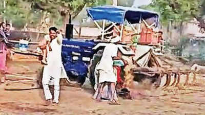 Man mows down brother with tractor to 'frame' rivals in Bharatpur district