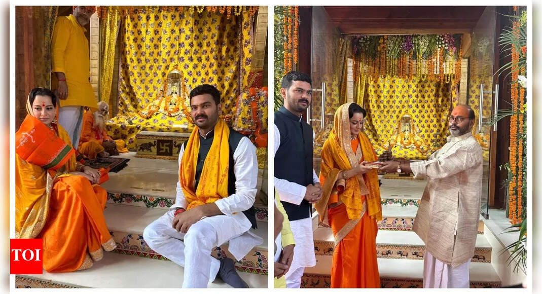 Kangana seeks blessings at Ram Mandir