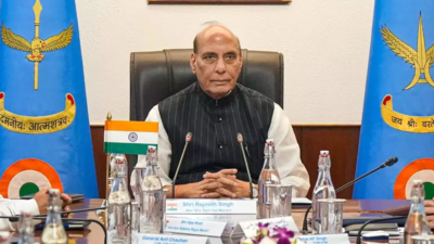 Focus on strengthening India's air defence systems: Rajnath to top IAF commanders