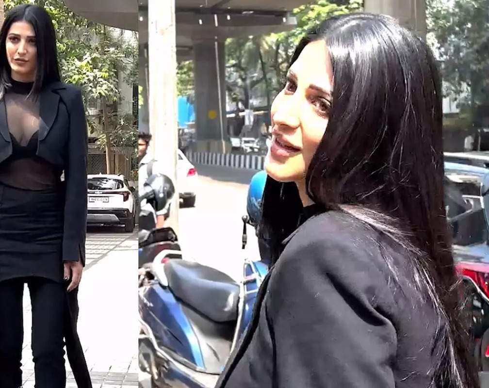
Shruti Haasan exudes boss lady vibes in a head-turning black dress; netizen calls her 'Female Krrish'
