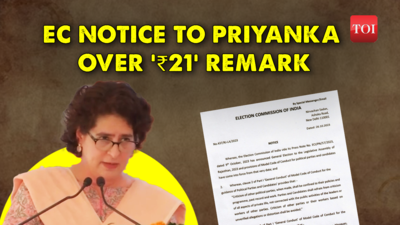 EC notice to Priyanka Gandhi over ‘₹21’ remark on 'PM Modi's temple visit'