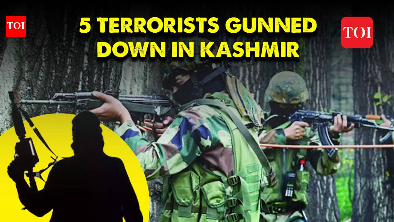 Breaking: 5 Lashkar-e-Taiba terrorists killed by Indian security forces ...