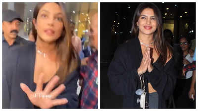 Priyanka Chopra touches down in Mumbai for MAMI Film Festival; scolds the paparazzi for getting too close