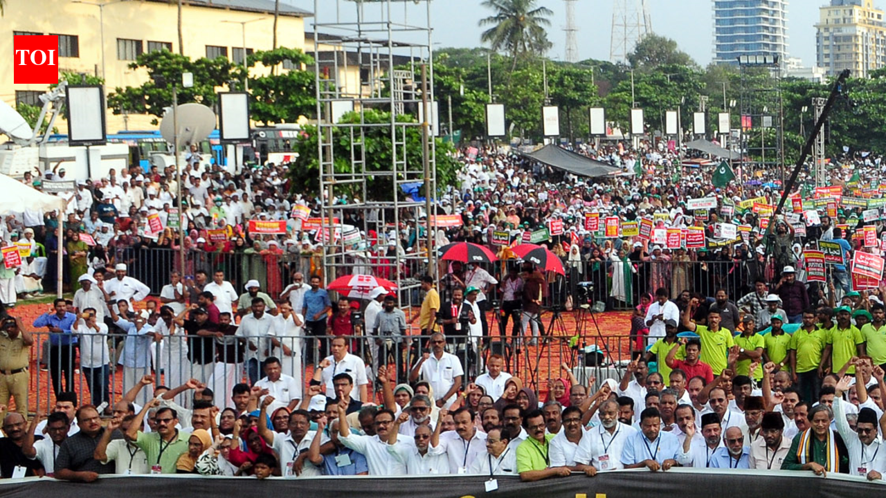 Muslim league holds India's largest pro-Palestine rally in Kerala